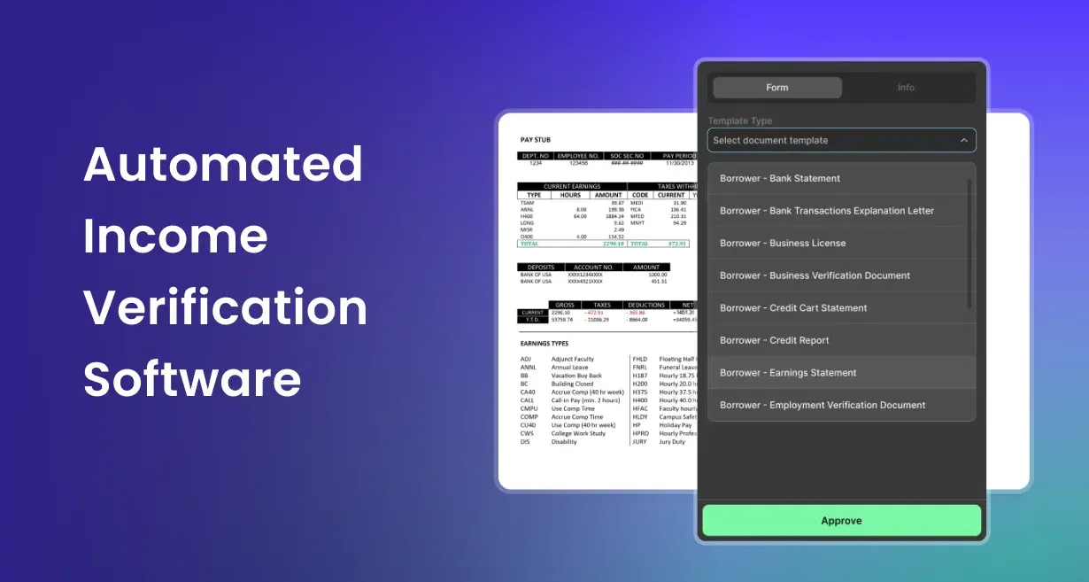 Automated Income Verification Software